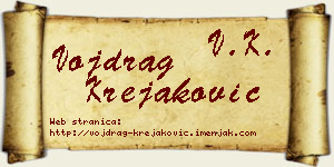 Vojdrag Krejaković vizit kartica
